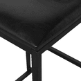 thumbnail image 5 of TesNus Counter Height Bar Stools 32.48" Black PU Upholstered With Back Metal Frame Set of 2 for Dining Room, 5 of 8