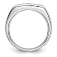 thumbnail image 2 of Solid 14K White Gold Five Stone Diamond Channel Set Wedding Band Ring Size 5.5 (.7 cttw.), 2 of 7