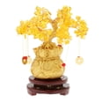 thumbnail image 1 of Bewildely FengShui 19cm Citrine Money Tree Ornaments Bonsai de inauguración de la casa para la oficina Decoración del hogar, 1 of 1