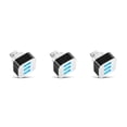 thumbnail image 2 of Transemion Charger USB Hub 3 Ports Electronic Expander with LED Indicator Splitter Portable Travel Adapter Office Upgrade for Tablet 1PC 3Set, 2 of 6