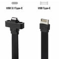 thumbnail image 3 of USB 3.1 Cable de Extensión del Encabezado del Panel Frontal USB Tipo C, Longitud de 1.64 Pies Tipo e A Tipo C Cable de Extensión Enchufable Y Reproducir Con Diseño de Tuercas, 3 of 7