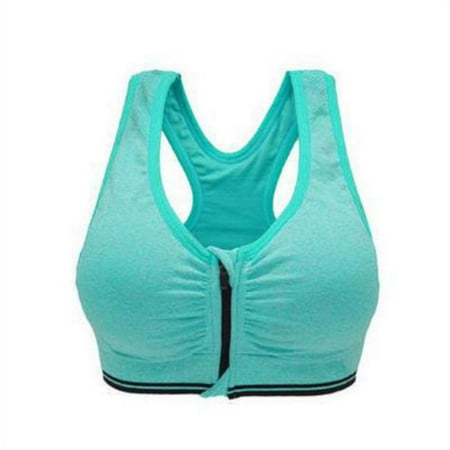 

2019 HOT Bras Sports BH Bra Front Zipper Top SEXY Women Fitness Push up Gym Running Shockproof Workout Fast Dry Vest 3XL-M