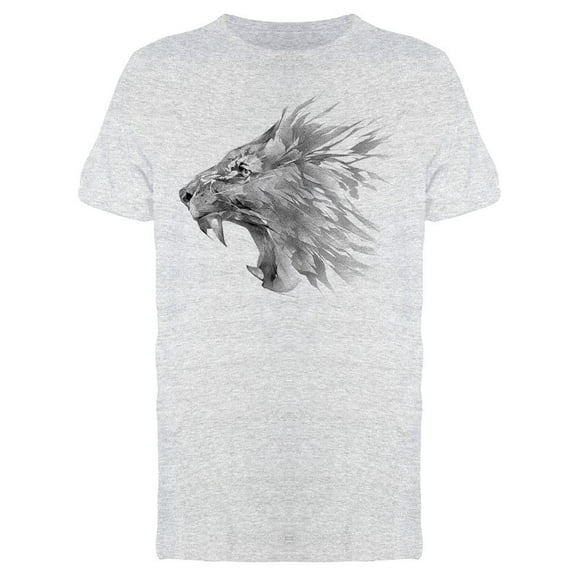 Roaring Lion Portrait. T-Shirt Men -Image by Shutterstock, Male Small