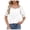 White, variant on Trendfront Womens Square Neck Tops Fashion Summer Short Sleeve T-Shirts Casual Trendy Puff Sleeve Ruched Tee Loose Fit Soft Pullover Clothing