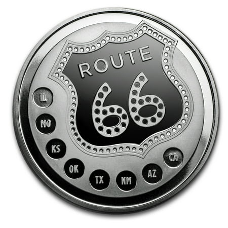 1 oz Silver Round - Get Your Kicks on Route 66