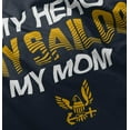 thumbnail image 5 of US Navy Logo My Mom Hero Sailor Toddler Boy Girl T Shirt Infant Toddler Brisco Brands 12M, 5 of 6
