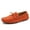 Orange, variant on Men's Casual Loafers Slip On Leather Shoes Comfortable Lightweight Driving Shoes Male Moccasins Classic Penny Loafer Flats Boat Shoes Outdoor Walking Shoes