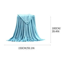JWshufel Fleece Blanket Throw for Couch Super Soft Polyester Suit for Winter Warmth Indoor Outdoor Use Suit Gift for Women on Christmas Birthdays 59.1x39.4in Blue
