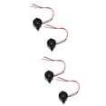 thumbnail image 1 of 12 unidades - Alarma sonora electrónica pequeña cerrada de 24 V y 85 dB con cables (negra), 1 of 6