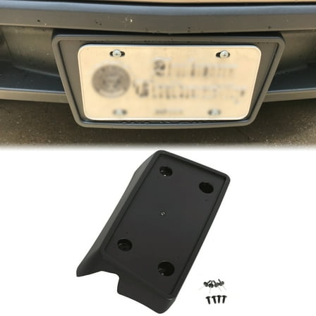 Kojem Front License Plate Tag Bracket Holder with Hardware Fits 2007-2013 Chevy Silverado Replace for 15781554; GM1068120