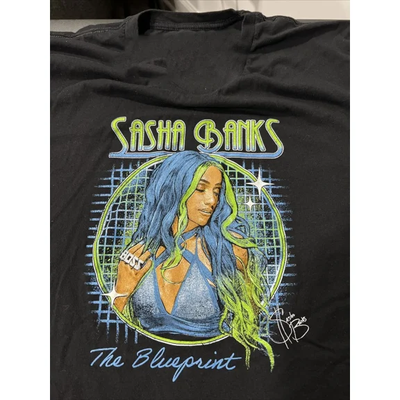 Reprint Rare Collection Sasha Banks Cotton Tee Gift For Fan S to 5XL T-shirt S4218