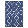 thumbnail image 2 of Hand-tufted Wool Blue Traditional Trellis Moroccan Rug, 2 of 5