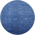 thumbnail image 1 of Ahgly Company Machine Washable Indoor Round Industrial Modern Sapphire Blue Area Rugs, 8' Round, 1 of 7