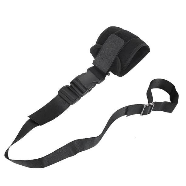 Cinturón De Restricción De Extremidades, Fijación Firme, Limitación De Movimiento Suave, Correa De Sujeción Negra, Captura De Bloqueo Para Ancianos Para Hospital ANGGREK Miembro inferior negro