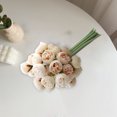 thumbnail image 4 of Homerr Artificial Flower Simulation Flower 1 Bunch Artificial Flower Realistic Looking 27 Heads Tea Rose Simulation Bouquet Home Decor, 4 of 7