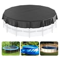 thumbnail image 1 of VEVOR 18 Ft Round Pool Cover, Solar Covers for Above Ground Pools, Safety Pool Cover with Drawstring Design, PVC Winter Pool Cover, Waterproof and Dustproof, Black, 1 of 9