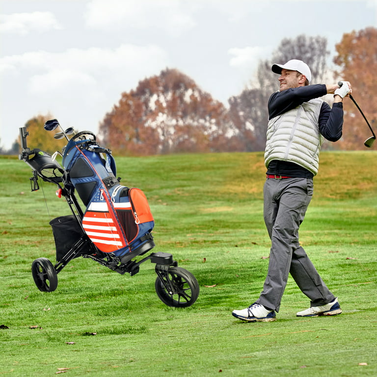 BOBOPRO Golf Push Cart, Golf Cart for Golf Club 3 Wheel Folding Lightw –  bobopro golf