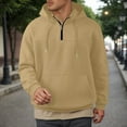 thumbnail image 2 of XIAONU Mens Sweatshirts Long Sleeved Half Zip Pullover Hoodless Top Casual Solid Color Loose Pullover Sweatshirt, 2 of 4