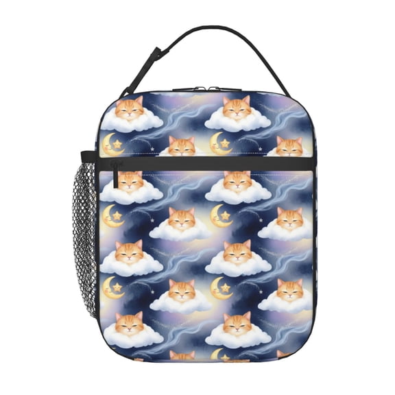 Cat Lunch Bag For Men Women Insulated Lunch Box Leakproof Reusable Cooler Tote Thermal Meal Prep Food Container For Work Office Picnic Outdoors Travel