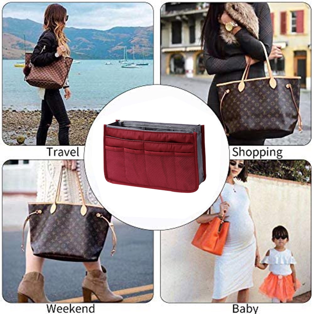 Organisateur de Sac a Main Insert pour Sacs a Main Organisateurs de Sacs a l Interieur Sac Fourre Tout Pochette pour Femmes Walmart