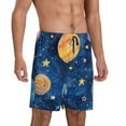 thumbnail image 2 of Sikiie Planets And Stars1 Mens Pajama Shorts, Lounge Pant, Men's shorts，Sleep Pj Shorts for Men-X-Large, 2 of 6