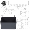 thumbnail image 1 of REOFLYUP 120Pcs Pegboard Organizer Hooks and Bins Set for Efficient Home Garage Tool Storage, 1 of 7
