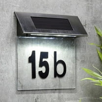 Taylonsss Clearance Solar House Number Sign Light Lighted Address Numbers Outdoor Solar Powered Illuminated Address Tablet For Outside Yard Street House