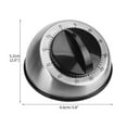 thumbnail image 6 of BrowQuartz Time Reminder Cook Timer Dial Counter Stainless Steel Desk Decoration Household Accessories Studying Wind-up Round Shape, 6 of 6