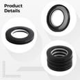 thumbnail image 4 of Curtain Grommets 38 Pack Black, Silent Glide Plastic Rings for Window Treatments, Drapery Eyelets for Roman Rods, Interior Design Hardware with Noise Reduction, 4 of 5