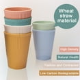 thumbnail image 3 of Tasse Incassable en Paille de Blé - Ensemble de 6 Verres Réutilisables - Gobelet Compatible Lave-Vaisselle - Écologique, 3 of 5