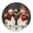 SIXL- 26, variant on Kurmntregon Christmas Wall Clock Happy Snowmen Play Musical Winter Xmas Holiday Wooden Decorative Battery Operated Quartz Silent Hanging Clock For Bedroom Living Room Kitchen Coffee Bar Round 10"