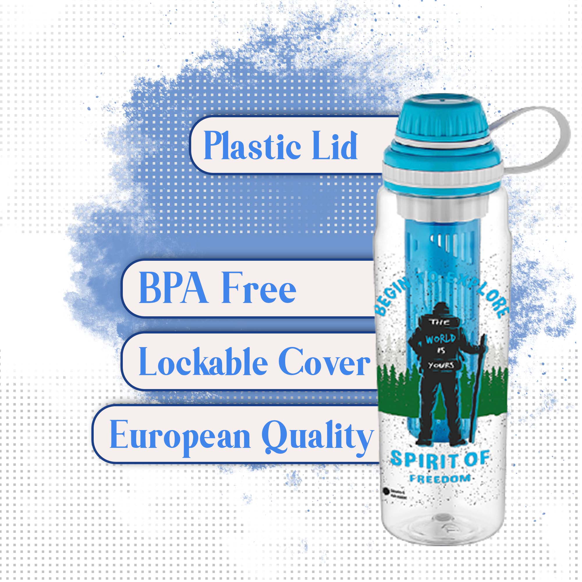 Urban Clan Fruit & Tea Infuser Water Pitcher/Jug/Bottle , Detox Water, Made  With BPA Free, Capacity: 2500ml