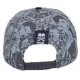 thumbnail image 2 of Tokidoki Japanese Sometimes Flat Bill Snapback Brand Clothing Grey Characters, 2 of 3