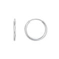 thumbnail image 1 of Medium Sterling Silver Endless Hoop Earrings, 1 of 6