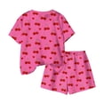 thumbnail image 6 of WPPGONE 2 Piece Little Girls All-Over Cherry Graphic Print T-Shirt and Shorts Set Lightweight Breathable Fabric Short Sleeve Summer Outfits Trendy Casual Playwear Clothes, 6 of 6