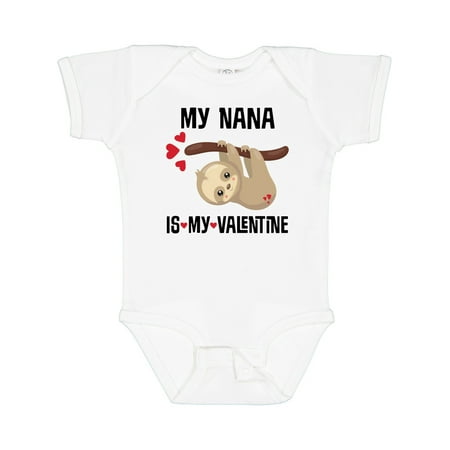 

Inktastic My Nana is My Valentine Gift Baby Boy or Baby Girl Bodysuit