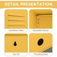 thumbnail image 5 of Bingirl Armoire de Rangement en Métal Orange à une Porte Table d'Appoint Minimaliste avec Design de Table Basse Console de Rangement Décorative, 5 of 5