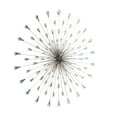 thumbnail image 5 of DecMode Silver Metal Starburst Wall Decor with Crystal Embellishment, 5 of 7