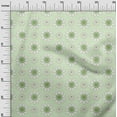 thumbnail image 3 of oneOone Cotton Poplin Twill Mint Green Fabric Floral Retro Sewing Material Print Fabric By The Yard 56 Inch Wide, 3 of 4