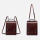 thumbnail image 2 of Mochila Cuero Genuino Gran Capacidad para Mujer Viajes Al Aire Libre (café), 2 of 8