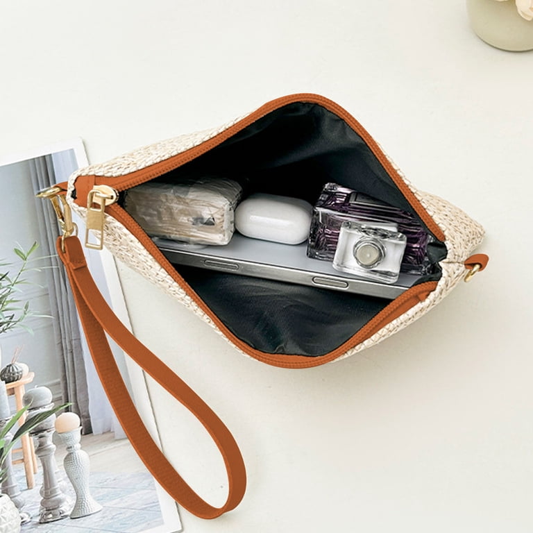 MYUNNIL Straw Clutch Crossbody Bag, Woven Straw Shoulder  display picture 1