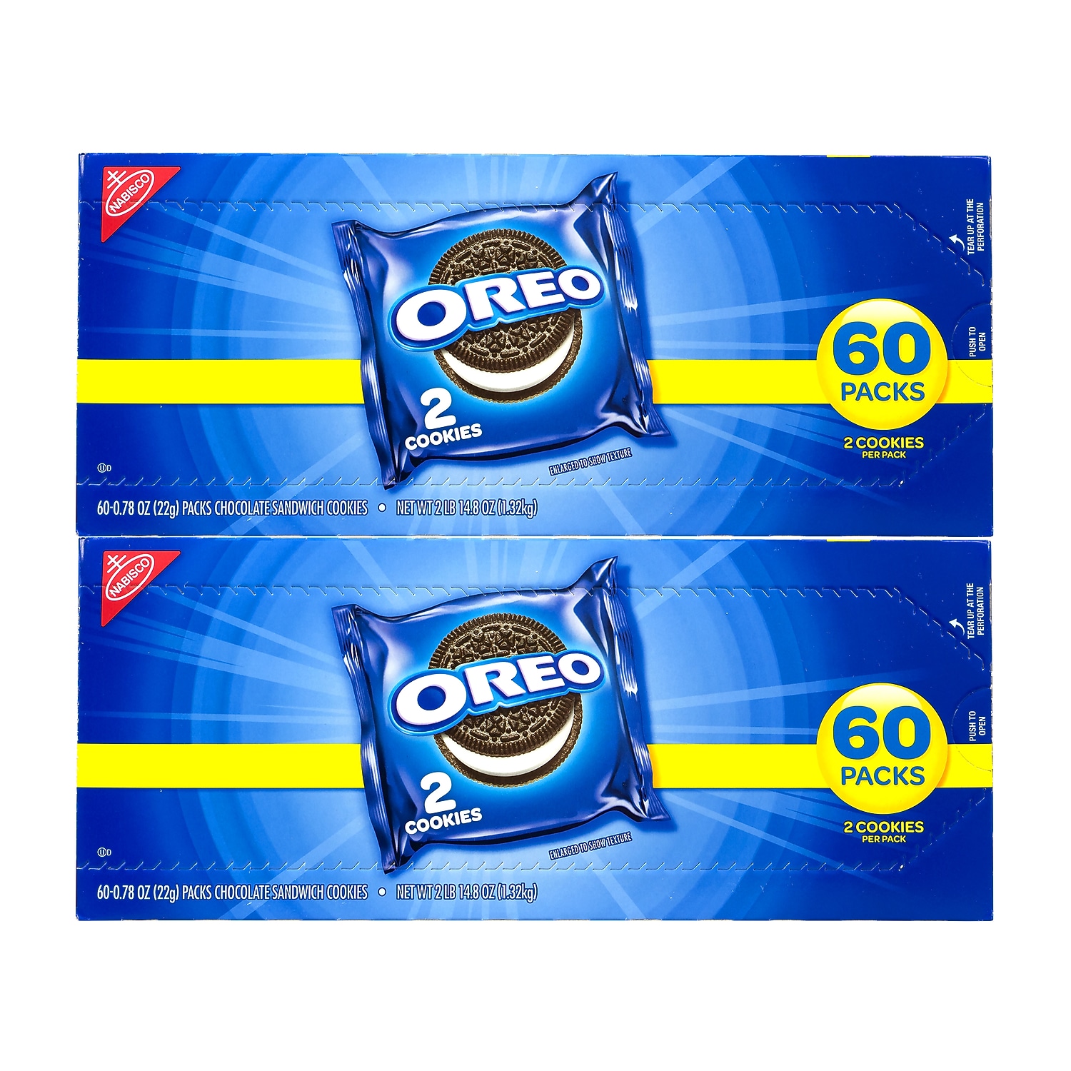 Oreo Chocolate Sandwich Cookies 2 Pack 120/Pack 304-00072