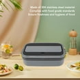 thumbnail image 3 of CHICIRIS Lunch Boxes, 700ml Stainless Steel Lunchbox With Chopsticks Spoon, Microwave Safe, Portable Single Layer Bento Boxes For Students, Office Workers, 3 of 8