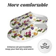 thumbnail image 6 of Lsque Tulips Flowers Pattern Womens Comfort Cotton on Scuff With Memory Foam and Anti-skid Sole Slipper-39/40, 6 of 7