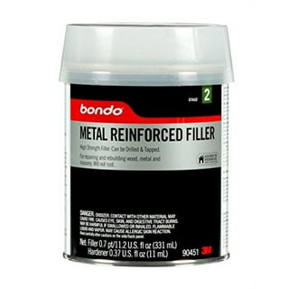 Bondo Glass, Short Strand Reinforced Fiberglass Filler, Stage 2, 1.37 lbs.  Filler with 0.5 oz Hardener
