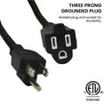 thumbnail image 6 of GoGreen Power Inc. 16/3 100ft Black Outdoor Extension Cord - Heavy Duty, Moisture Resistant - Perfect for Tools & Equipment - GG-13700BK, 6 of 6