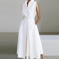 thumbnail image 1 of Vestido estampado elegante para mujer, ropa de calle sin mangas con cuello de pico, informal, holgado, con bolsillo, Patchwork, para fiesta y Club, primavera y verano, 1 of 4
