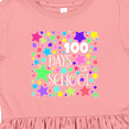 thumbnail image 4 of Inktastic 100 Days of School Pastel Stars Girls Toddler Dress, 4 of 5