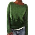 thumbnail image 5 of Aztec Sweater Woman Crewneck Sweater Boho Striped Oversized Long Sleeve Vintage Aztec Print Knitted Pullover Top, 5 of 5