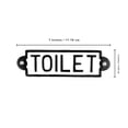 thumbnail image 3 of Toilet Door Sign Black White Metal Business Bar Restaurant Restroom Wall Plaque Farmhouse Bathroom Decor, 3 of 4